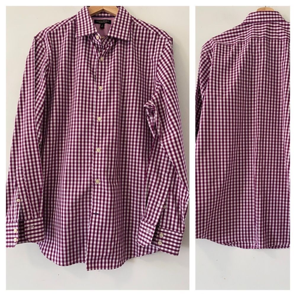 Banana Republic Men Plaid Slim fit shirt